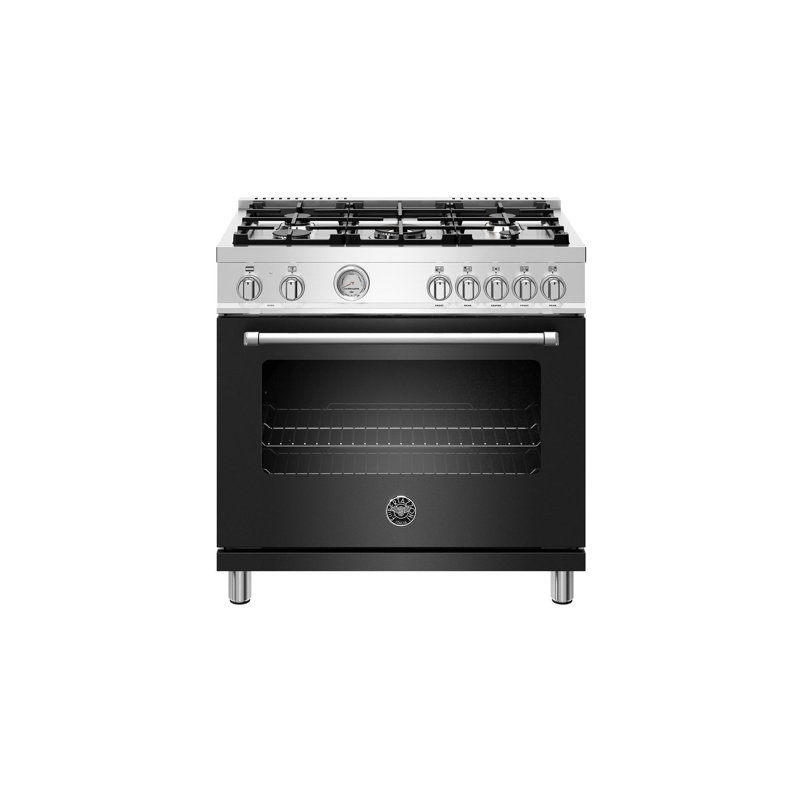 Bertazzoni 36" 5.9 Cubic Feet Dual Fuel Freestanding Range & Reviews